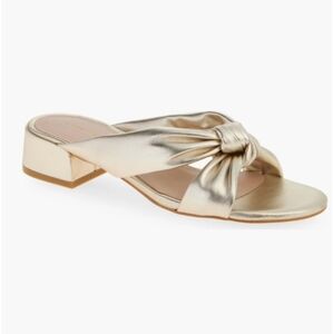 Stuart Weitzman Playa 35 Knot Slide Leather Sandal